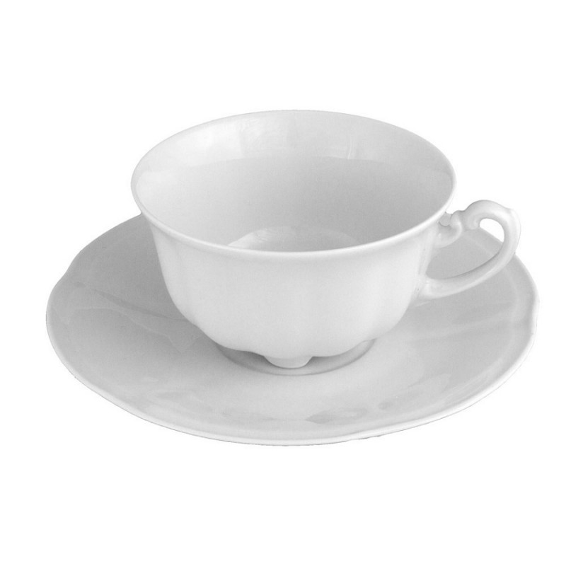 Tasse à thé 220 ml en porcelaine avec soucoupe La Marquise