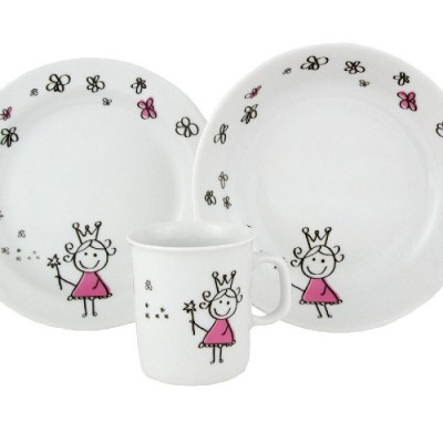 Assiette Décor enfant en porcelaine - Centre Vaisselle - Porcelaine blanche  et décorée, plats et assiettes , tasses